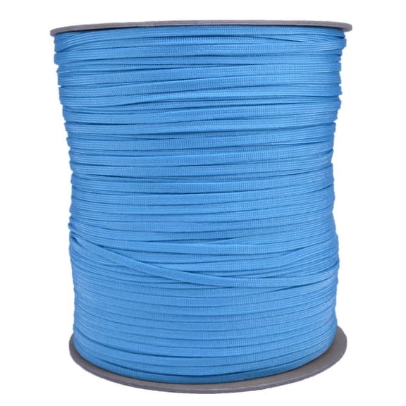 Turquoise Coreless/Gutted 550 Paracord - 1000 Foot Spool