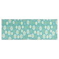 thumbnail image 1 of Turquoise Daisy Flower Yellow Centers Pattern Kitchen Rug Mat,Kitchen Runner Rugs Non Skid Washable,Decorative Kitchen Floor Mats for Kitchen,Sink,Laundry,17"X47", 1 of 5