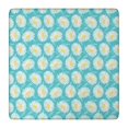 thumbnail image 1 of Turquoise Daisy Flower Yellow Centers Pattern Square Fitted Tablecloth with Elastic Edge,Square Table Cover,Washable Elastic Table Cover for Home Kitchen Party Decor 36"x36", 1 of 6