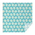 thumbnail image 1 of Turquoise Daisy Flower Yellow Centers Pattern Square Tablecloth,Waterproof Square Table Cover,Wipeable Spillproof Washable Table Cover for Home Kitchen Party Decor 52"x52"(132x132cm), 1 of 6