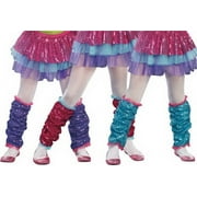 Turquoise Dance Craze Leg Warmers Child Halloween Accessory