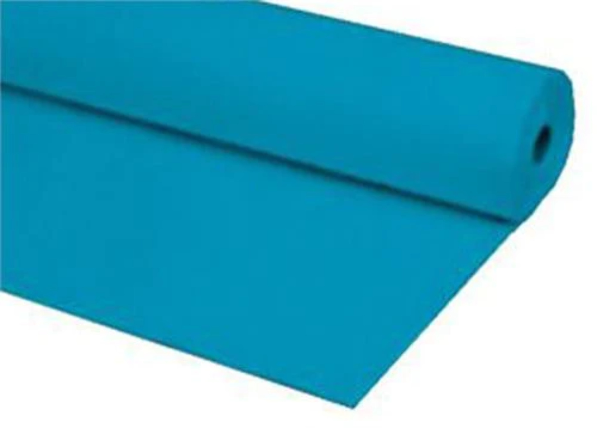 Turquoise Dark Blue Disposable Plastic Table Cover Roll 40 x 100 ft