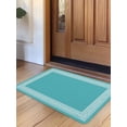 thumbnail image 1 of Turquoise Door Mat&nbsp;Indoor Outdoor Entrance, Non Slip Rug for Kitchen Bathroom Entryway Rug, Geometric Boho Ethnic Tile Chic Monochrome Washable Doormat Floor Mat for Office Home Decor 24x36 Inch, 1 of 8