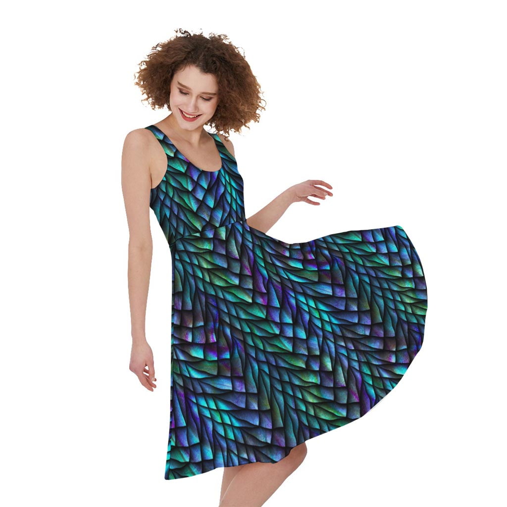 blue dragon print dress Purple Reign Dragons Short Sleeve Super Twirler Play Dress with Pockets 4T