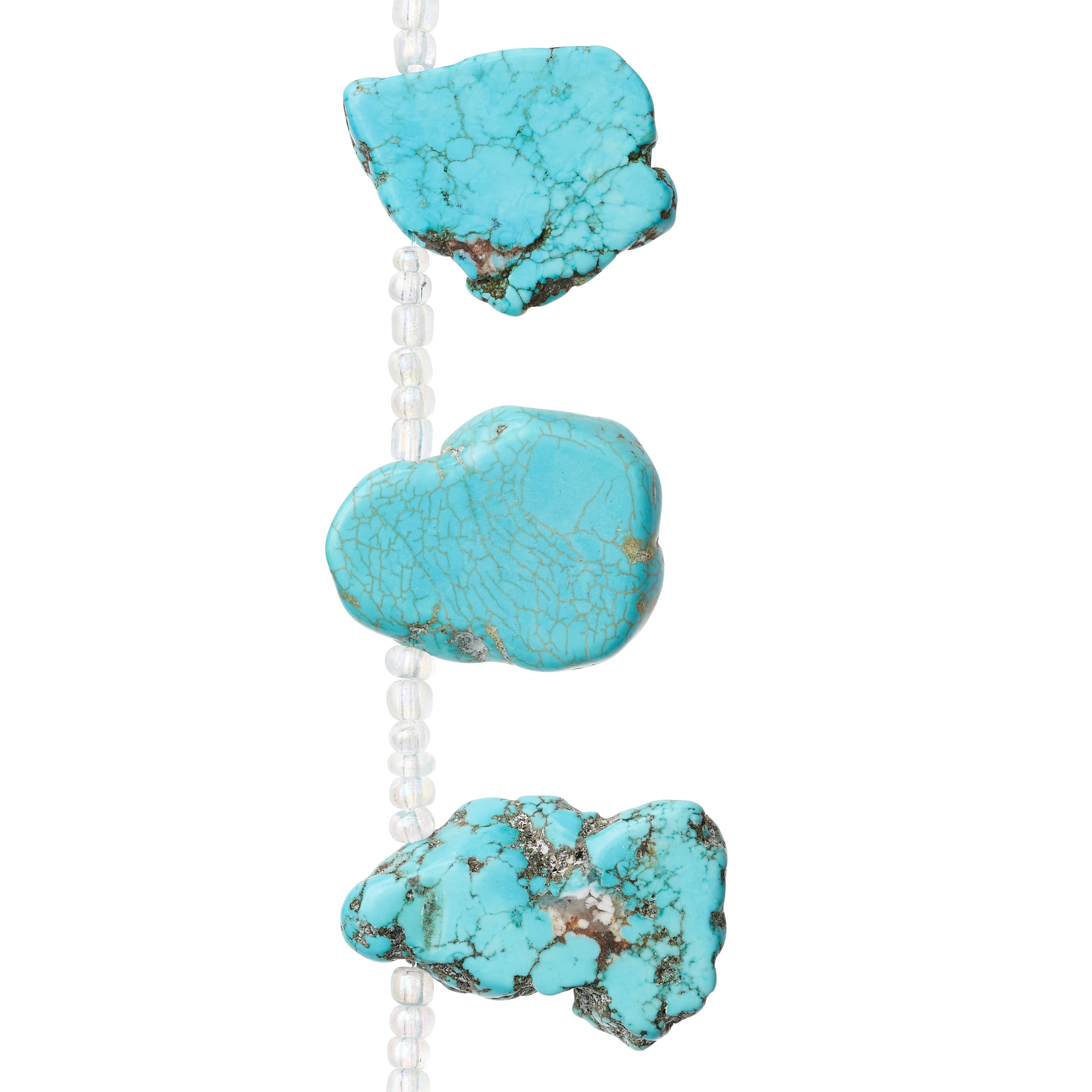 Flat turquoise beads deals