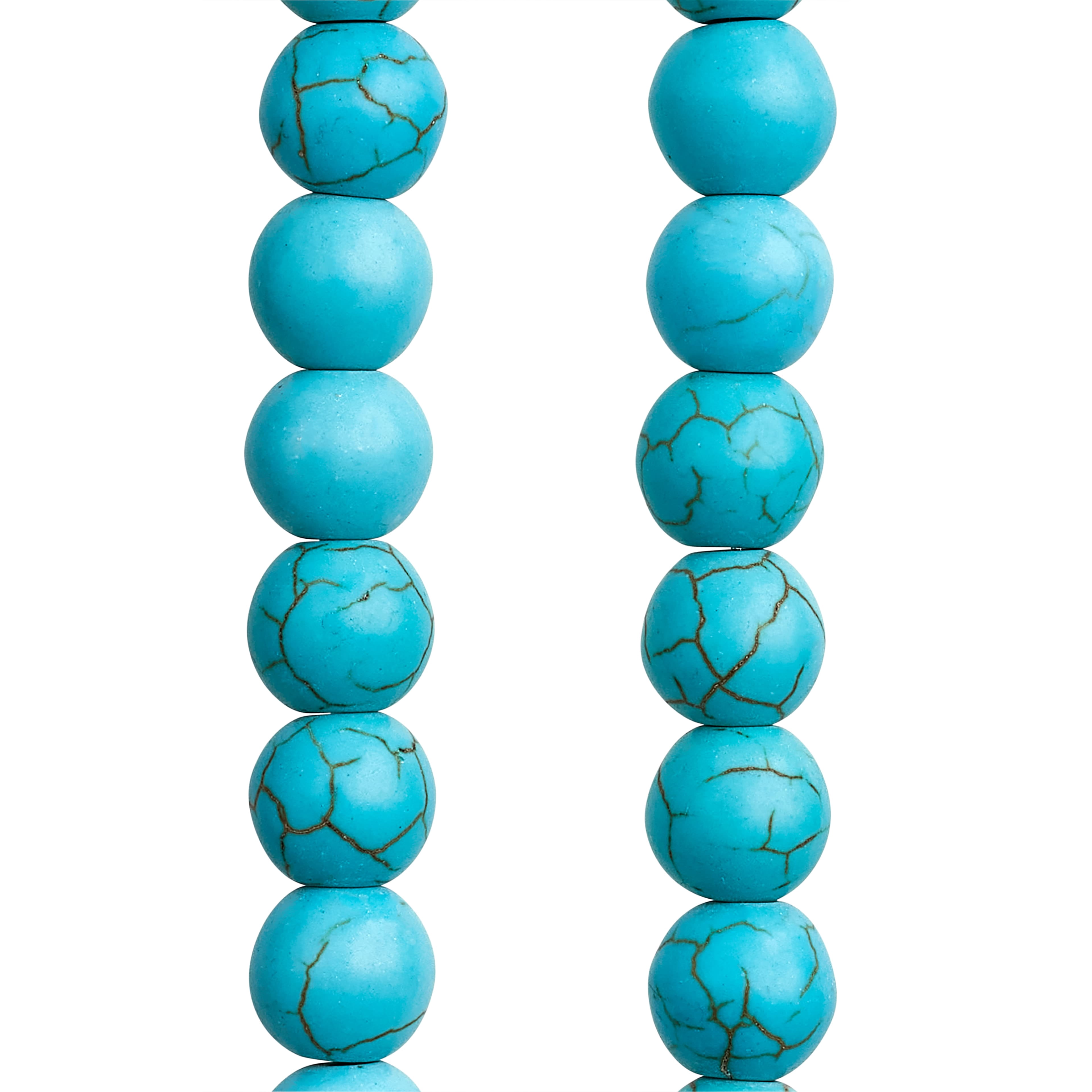 Turquoise Dyed Howlite Round Beads, 8mm by Bead Landing™ - Walmart.com