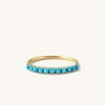 thumbnail image 1 of Turquoise Eternity Ring, Turquoise Ring, Dainty Ring, Turquoise Jewelry, Dainty Ring, Stacking Ring, Everyday Ring, Gift for Her, 1 of 4