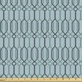 thumbnail image 1 of Ambesonne Turquoise Fabric by the Yard Upholstery, Moroccan Interior, 10 Yards, Slate Blue and Pale Blue, 1 of 4