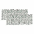 thumbnail image 1 of Turquoise Farmhouse Curtain Valances for Windows, Kitchen Valance Window Treatments Panel 2 Pack, Vintage Flower Leaf Botanical Plant Rod Pocket Short Curtains for Bathroom Bedroom 42 x 12 Inch, 1 of 8