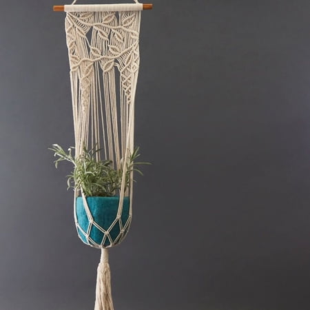 Turquoise Felt Hanging Succulent Planter Set