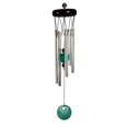 thumbnail image 1 of Turquoise Gem Metal Wind Chime with Wooden Top Outdoor Garden Windchimes New, 1 of 1