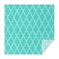 thumbnail image 1 of Turquoise Geometric Quatrefoil Pattern Square Tablecloth,Waterproof Square Table Cover,Wipeable Spillproof Washable Table Cover for Home Kitchen Party Decor 42"X42"(107x107cm), 1 of 6