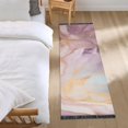 thumbnail image 1 of Turquoise Gold Pink Marble Runner Area Rug 2x6 Soft Non-Slip Washable Bedside Carpet for Hallway Bedroom Living Room Home Decor, 1 of 8