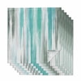 thumbnail image 1 of Turquoise Gray Cloth Napkins, Farmhouse Abstract Gradient Aesthetic Washable and Reusable Dinner Napkins Set of 6, Table Napkin for Kitchen Party Birthday Wedding Hotel Housewarming 20"x20", 1 of 8