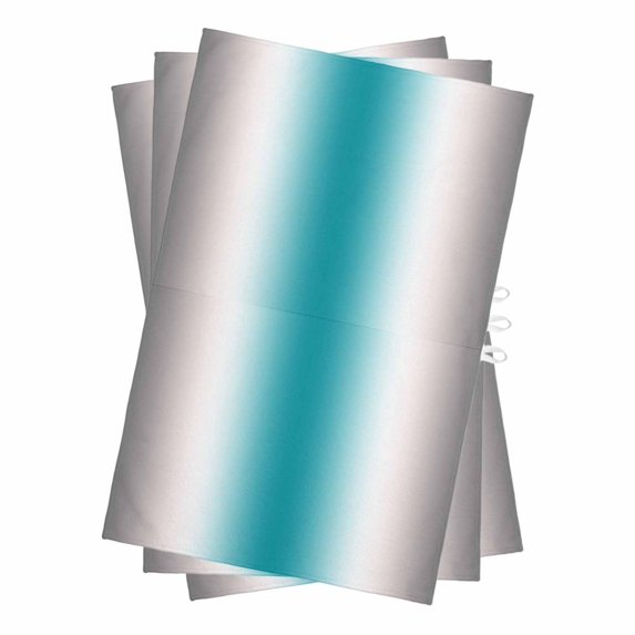 Turquoise Gray Ombre Kitchen Towels Set of 3, Water Absorbent Dish Towel, Farmhouse Teal Gradient Modern Art Decorative Hand Towels - Quick Drying Cloth for Cooking Baking, 18x28 Inch