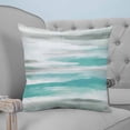 thumbnail image 1 of Turquoise Gray White Throw Pillow Covers, Soft Pillowcases with Invisible Zipper, Country Abstract Ombre Mottled Decorative Square Pillow Cushion Covers for Living Room Couch Sofa Bed 20x20 Inches, 1 of 8