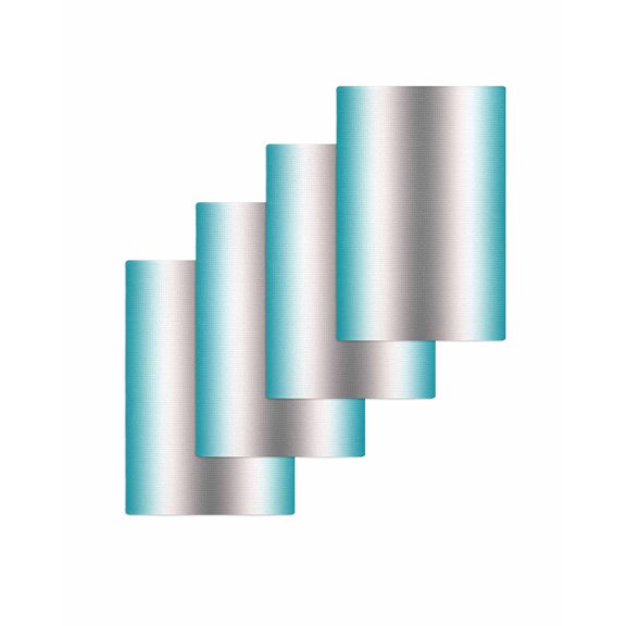 Turquoise Grey Kitchen Dish Towels for Drying Dishes Set of 4, Gray Farmhouse Modern Rustic Waffle Weave Microfiber Terry Hand Tea Bathroom Towels Quick Dry & Absorbent Towel 15.7x23.6