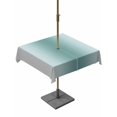 thumbnail image 1 of Turquoise Grey Ombre Outdoor Tablecloth with Umbrella Hole, Modern Abstract Art Gradient Spillproof Waterproof Outdoor Table Cover, Patio Tablecloths for Party/Garden/Picnic, Square 54"x54", 1 of 9