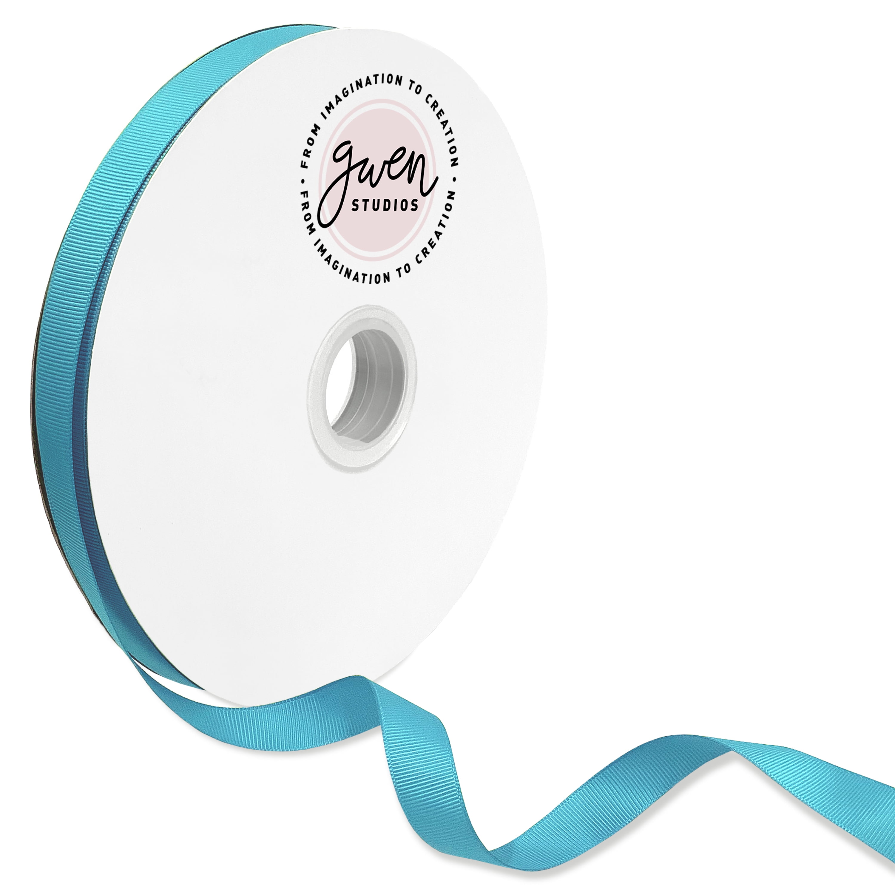 Turquoise Grosgrain Ribbon for Crafts and Bows, 5/8" x 100 Yards by Gwen Studios