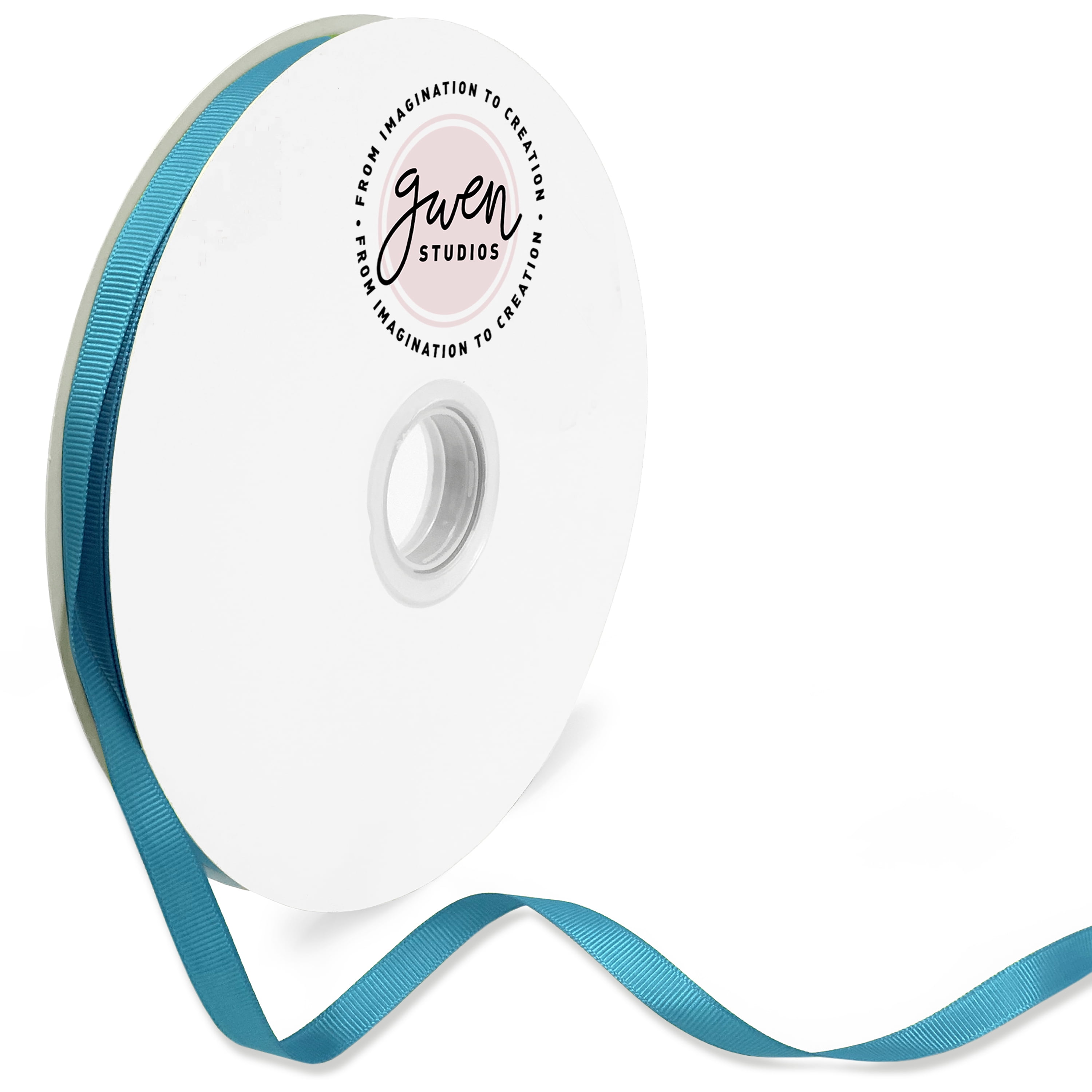 Turquoise H91:H151Grosgrain Ribbon for Crafts and Bows, 3/8" x 100 Yards by Gwen Studios