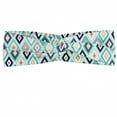 thumbnail image 1 of Turquoise Headband, Dots Doodle Rhombus Diamond Shapes Colorful Geometrical Pattern Artwork, Elastic and Soft Women's Bandana for Sports and Everyday Use, Grey Red Coconut, by Ambesonne, 1 of 3