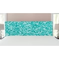 thumbnail image 1 of Turquoise Headboard, Abstract Triangle Shape in Modern Contemporary Geometrical Design Art, Upholstered Decorative Metal Bed Headboard with Memory Foam, King Size, Turquoise Teal, by Ambesonne, 1 of 4