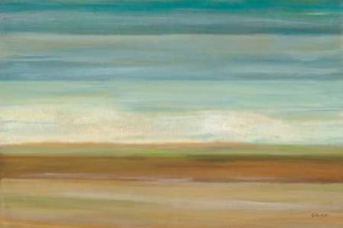 Turquoise Horizons Canvas Art - Cynthia Coulter (12 x 18)