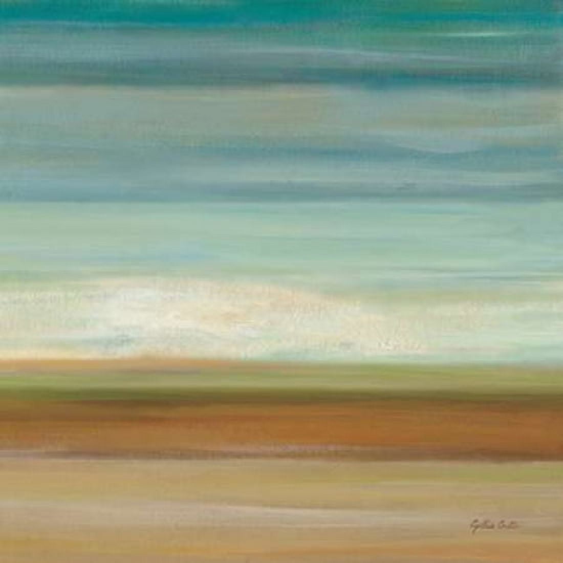 Turquoise Horizons II Canvas Art - Cynthia Coulter (24 x 24)