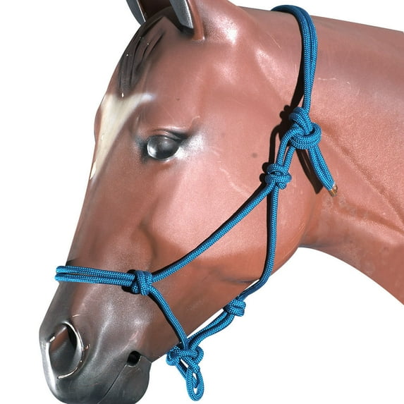 Turquoise Horse Halter Braided Poly Rope Western Tack By Hilason