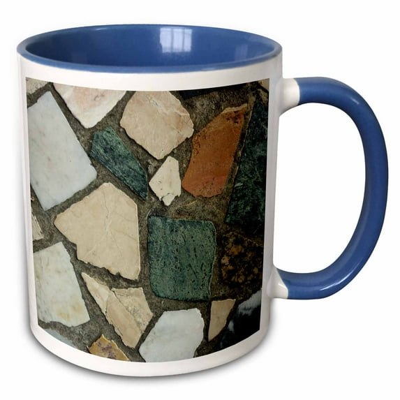 3drose, Turquoise Ivory Rust Slate, 11oz Two-tone Blue Mug