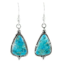 Turquoise Jewelry Earrings for Women Sterling Silver 925 | Turquoise Network | E1065-LG-C75
