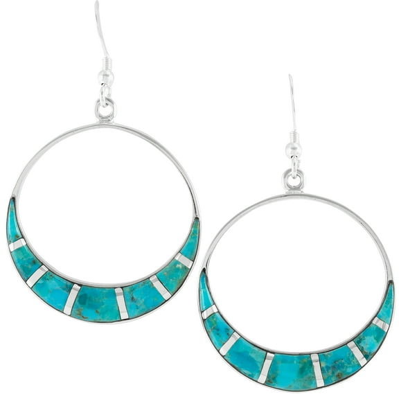 Turquoise Jewelry Earrings for Women Sterling Silver 925 | Turquoise Network | E1260-C05