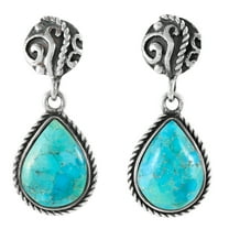 Turquoise Jewelry Earrings for Women Sterling Silver 925 | Turquoise Network | E1317-C75