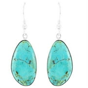 Turquoise Jewelry Earrings for Women Sterling Silver 925 | Turquoise Network | E1358-LG-C75