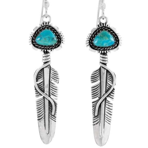 Turquoise Jewelry Earrings for Women Sterling Silver 925 | Turquoise Network | E1470-C75