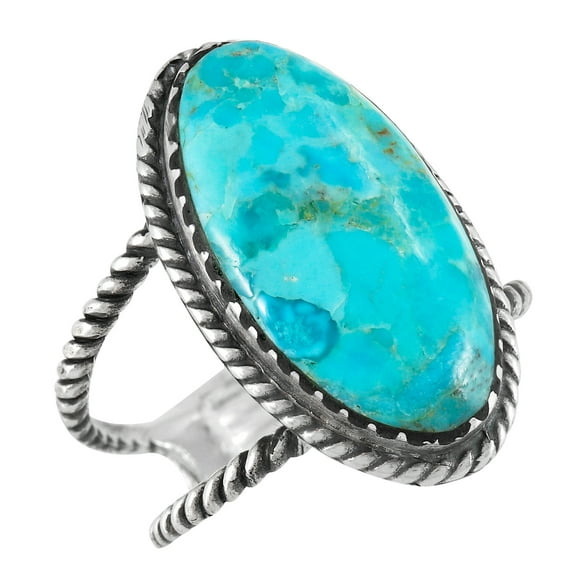 Turquoise Jewelry Ring for Women Sterling Silver 925 | Turquoise Network | R2449-C75-9