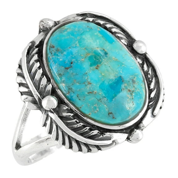 Turquoise Jewelry Ring for Women Sterling Silver 925 | Turquoise Network | R2511-C75-11