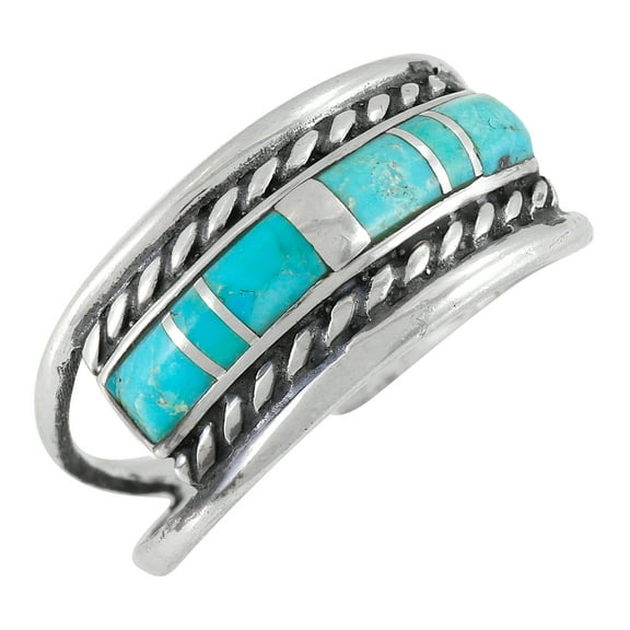 Turquoise Jewelry Ring for Women Sterling Silver 925 | Turquoise Network | R2568-C05-6