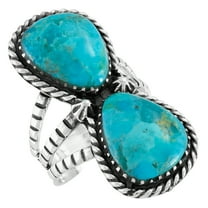 Turquoise Jewelry Ring for Women Sterling Silver 925 | Turquoise Network | R2599-C75-6