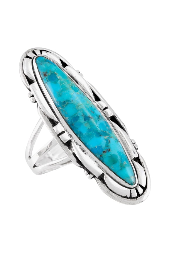 Turquoise Jewelry Ring for Women Sterling Silver 925 | Turquoise Network | R2619-C75-11