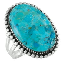 Turquoise Jewelry Ring for Women Sterling Silver 925 | Turquoise Network | R2624-C75-6
