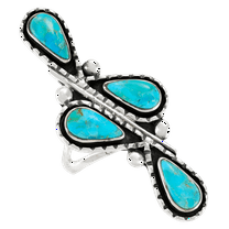 Turquoise Jewelry Ring for Women Sterling Silver 925 | Turquoise Network | R2671-C75-6