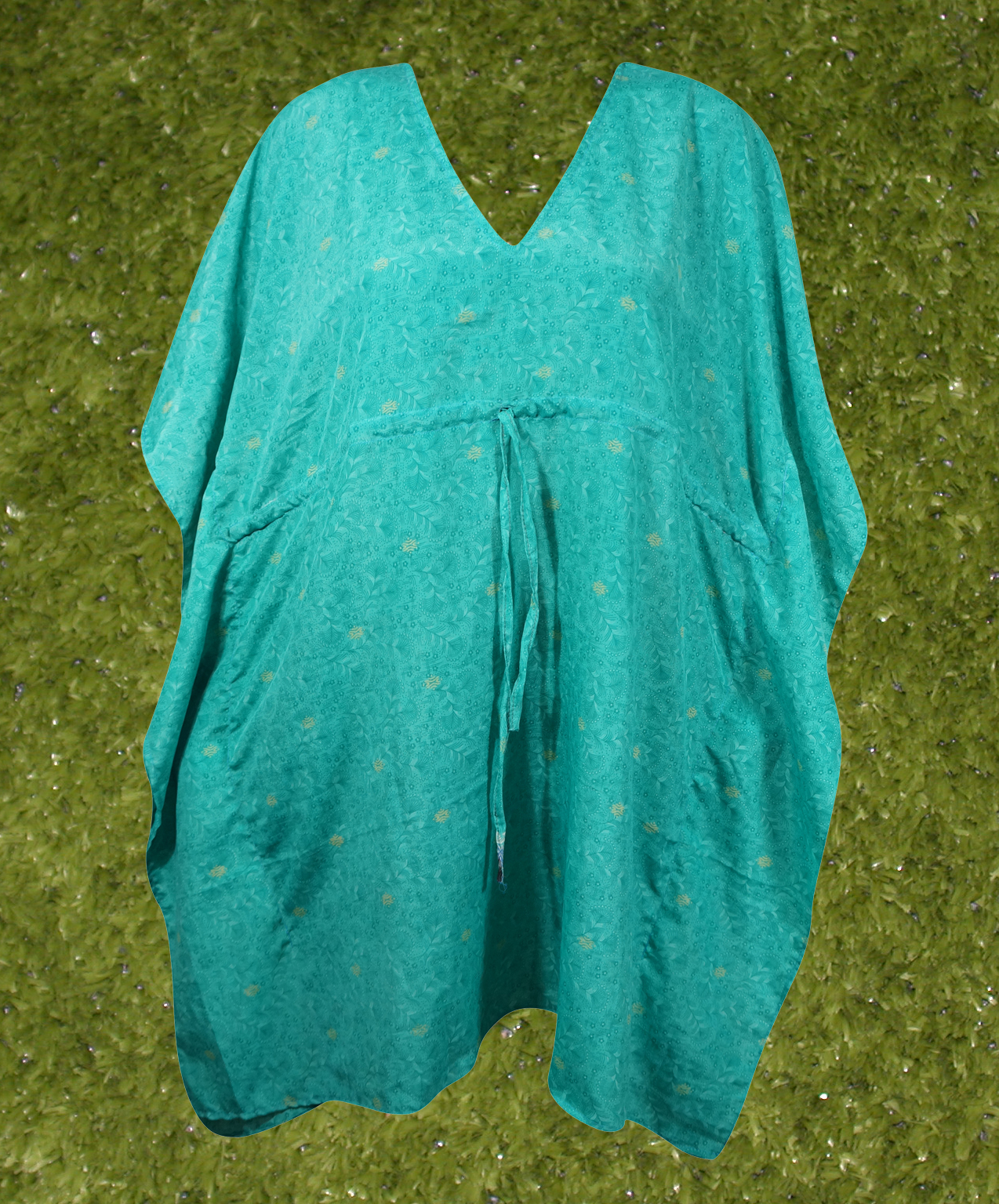 Callie Petite Kaftan in Turquoise