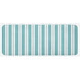 thumbnail image 1 of Turquoise Kitchen Mat, Dots Rounds and Stipes with Thick Borders Vintage Retro Textured Image, Plush Decorative Kitchen Mat with Non Slip Backing, 47" X 19", Mint Green and White, by Ambesonne, 1 of 1