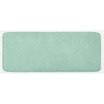thumbnail image 1 of Turquoise Kitchen Mat, Monochrome Star Pattern Horizontal Rows Space Inspirations Lines Background, Plush Decorative Kitchen Mat with Non Slip Backing, 47" X 19", Mint White Cream, by Ambesonne, 1 of 1