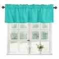 thumbnail image 1 of Turquoise Kitchen Valances for Windows 42x12 Inch Kitchen Curtains Valances Rod Pocket Modern Pure Turquoise Bathroom Window Valances for Window Treatment Decor, 1 of 6