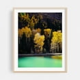 thumbnail image 1 of Turquoise Lake in Telluride - Telluride Colorado Photography Autumn Lake Nature Scenic Woodland Wilderness Landscape Oak Framed Wall Art Print 11 x 14 inches, 1 of 12