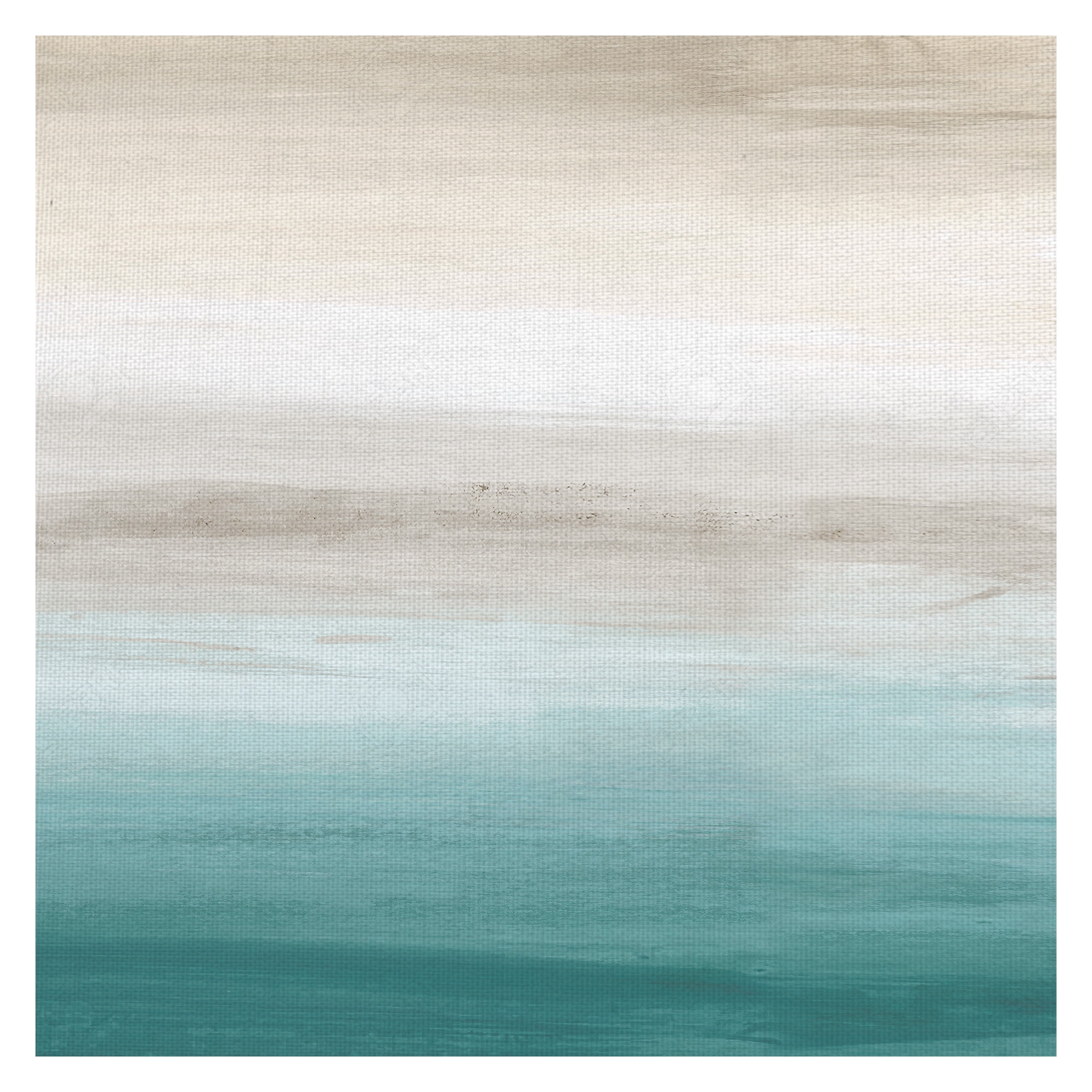 Turquoise Landscape III Abstract By Willowbrook Fine Art Canvas Art Print 24" x 24"