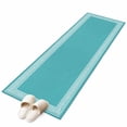 thumbnail image 1 of Turquoise Large Area Rugs for Bedroom Living Room, Soft Non Slip Carpet Bedside Rug, Geometric Boho Ethnic Tile Chic Monochrome Rectangular Floor Cover Kitchen Accent Rug 2'x6' for Dining Room/Office, 1 of 9