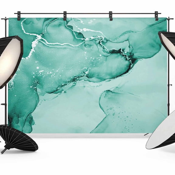 Turquoise Marble Backdrop for Photoshoot,Photography Photo Studio Background Wall Backdrop,Nature Marble Stone Ripple Modern Art Back Drop Banner Panel for Portraits Wedding Live Streaming 7x5Ft